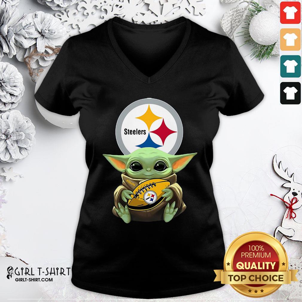 Perfect Baby Yoda Star Wars Steelers Shirt - Image 2