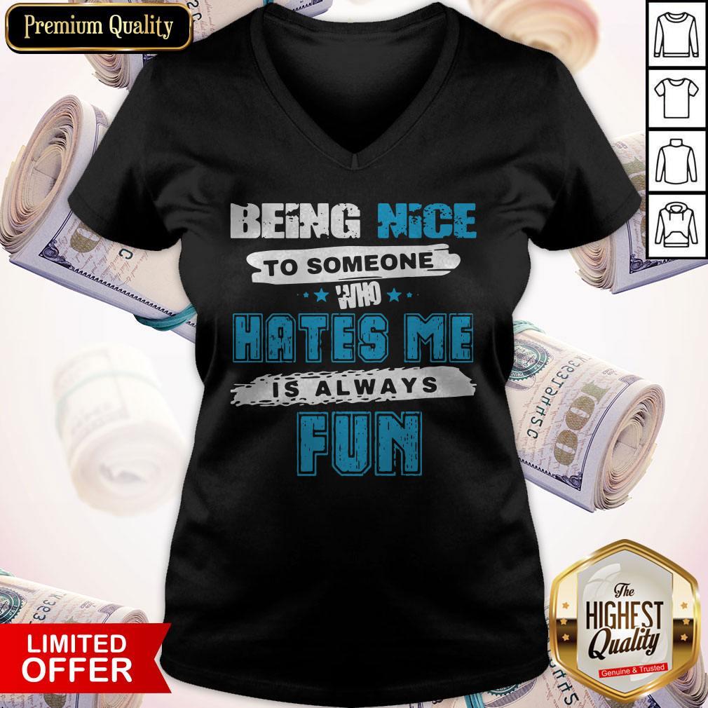 Perfect Being Nice To Someone Who Hates Me Is Always Fun Star Shirt - Image 2