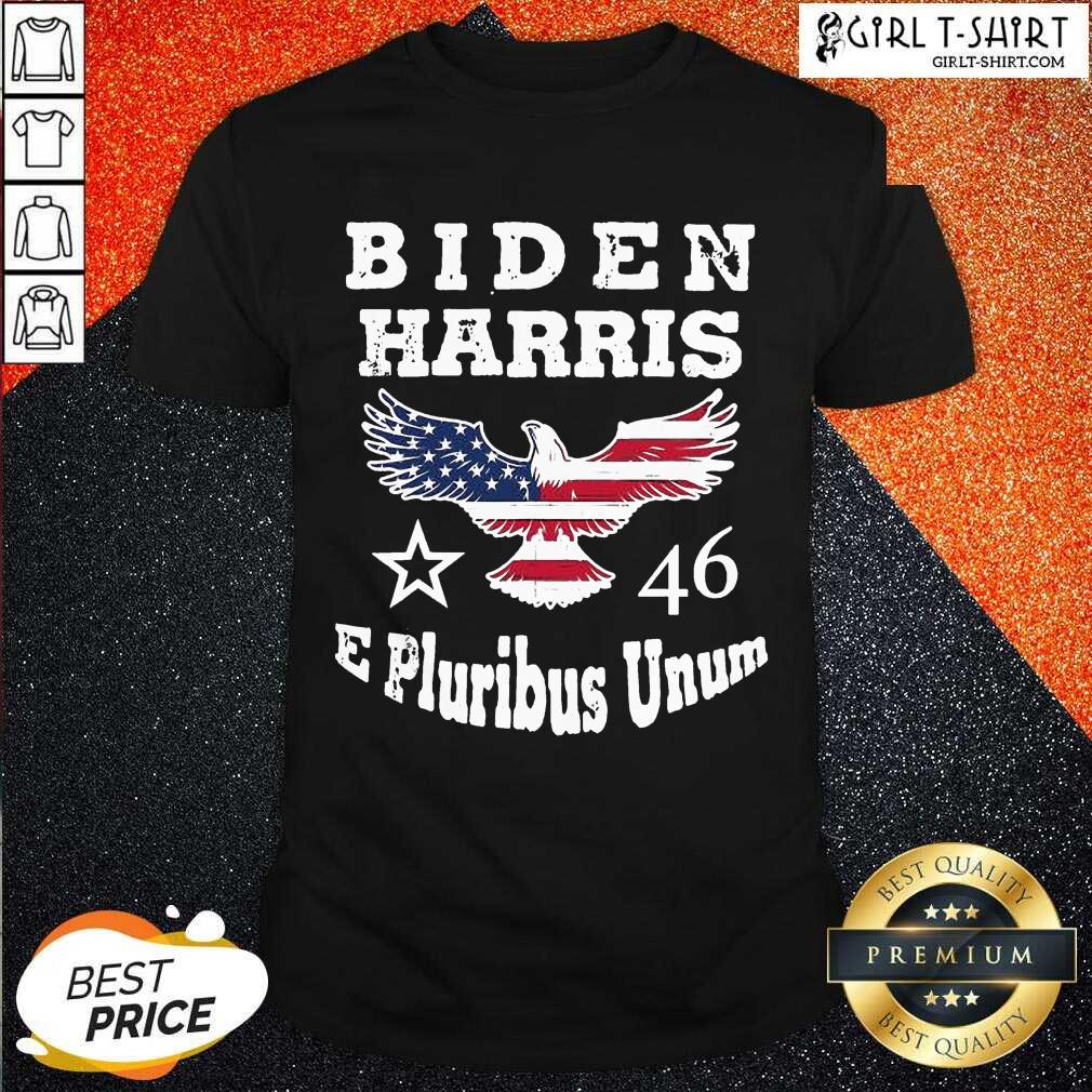 Perfect Biden Harris E Pluribus Unum 2021 Inauguration Eagle American Flag Shirt