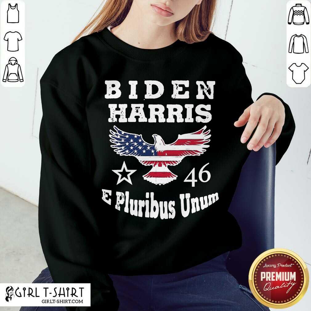 Perfect Biden Harris E Pluribus Unum 2021 Inauguration Eagle American Flag Shirt - Image 4