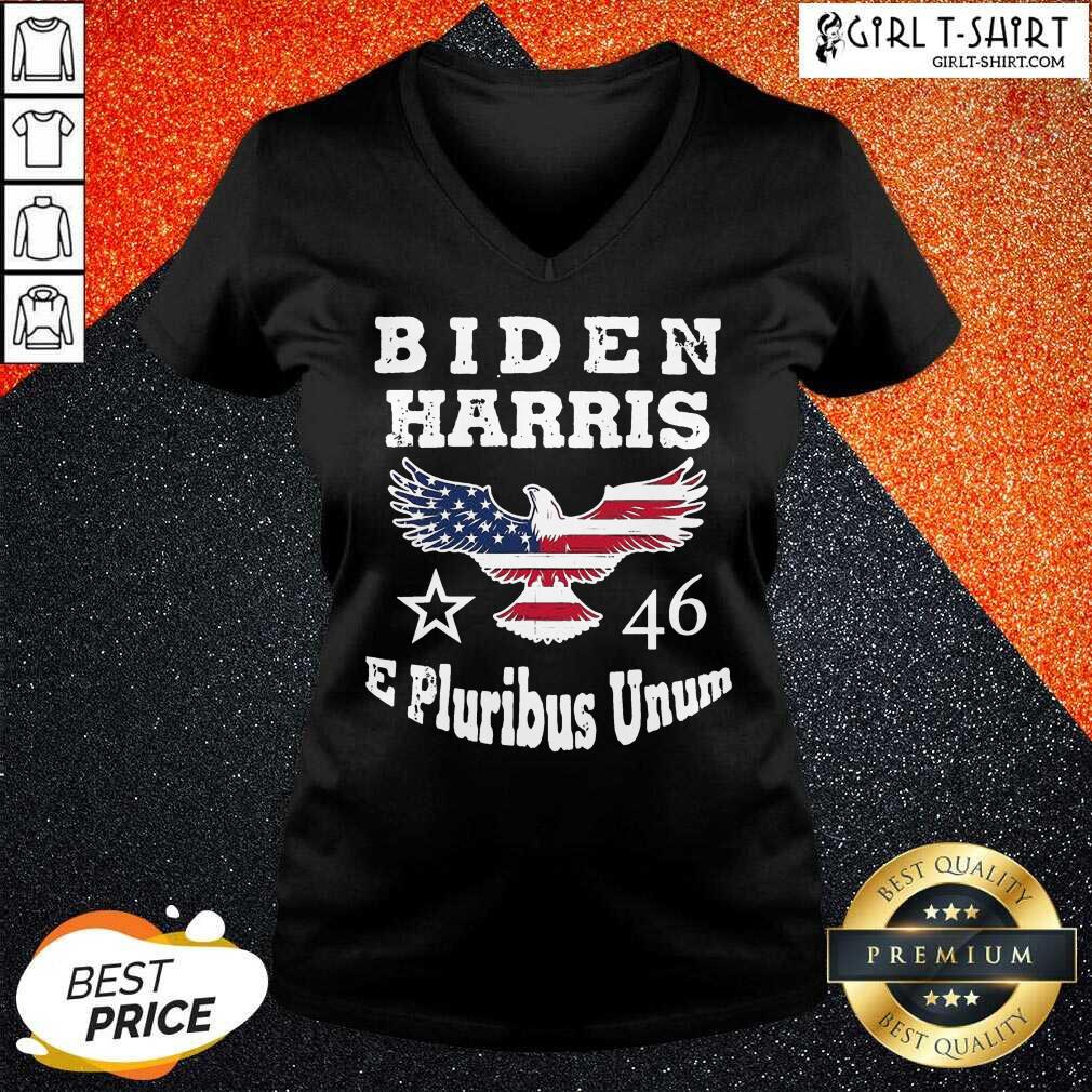 Perfect Biden Harris E Pluribus Unum 2021 Inauguration Eagle American Flag Shirt - Image 2