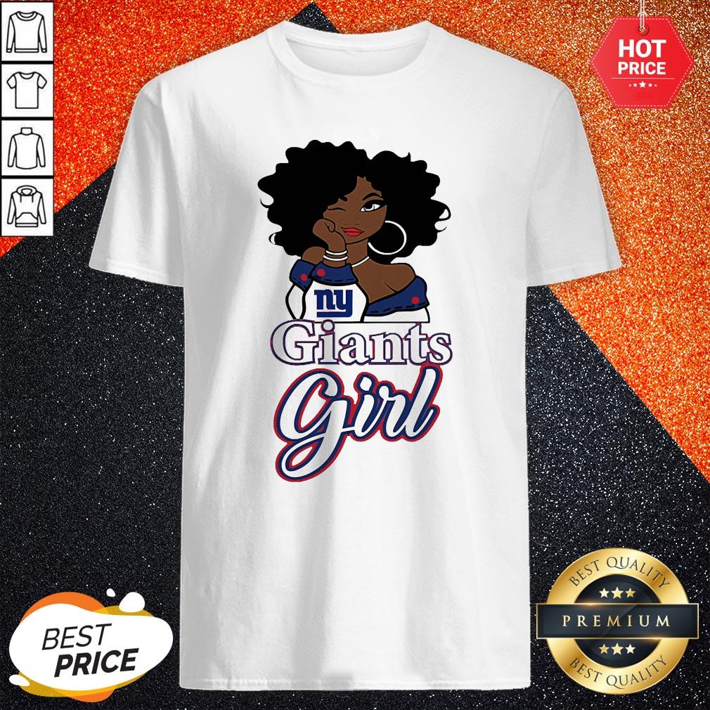 Perfect Black Girl New York Giants Girl Shirt