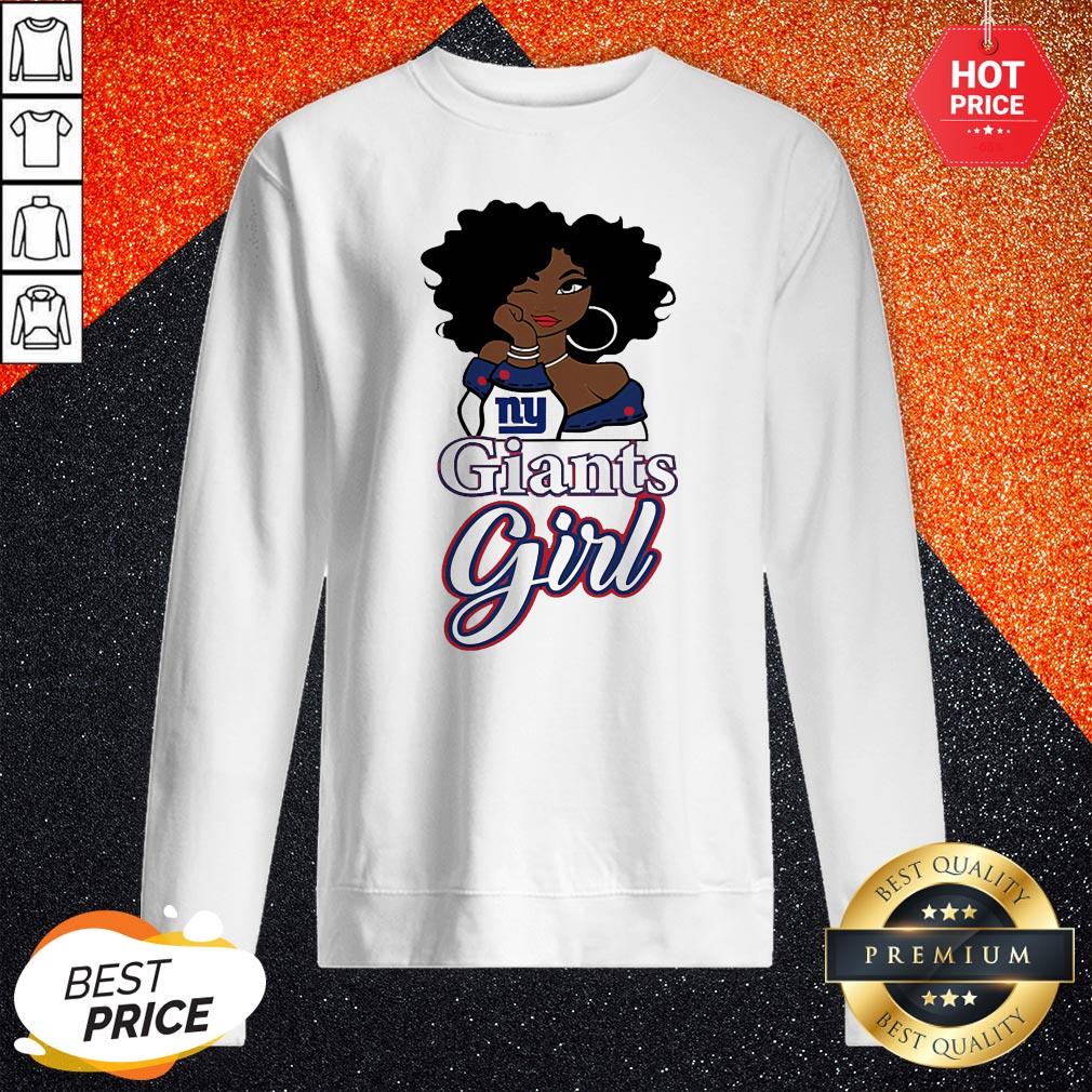 Perfect Black Girl New York Giants Girl Shirt - Image 4