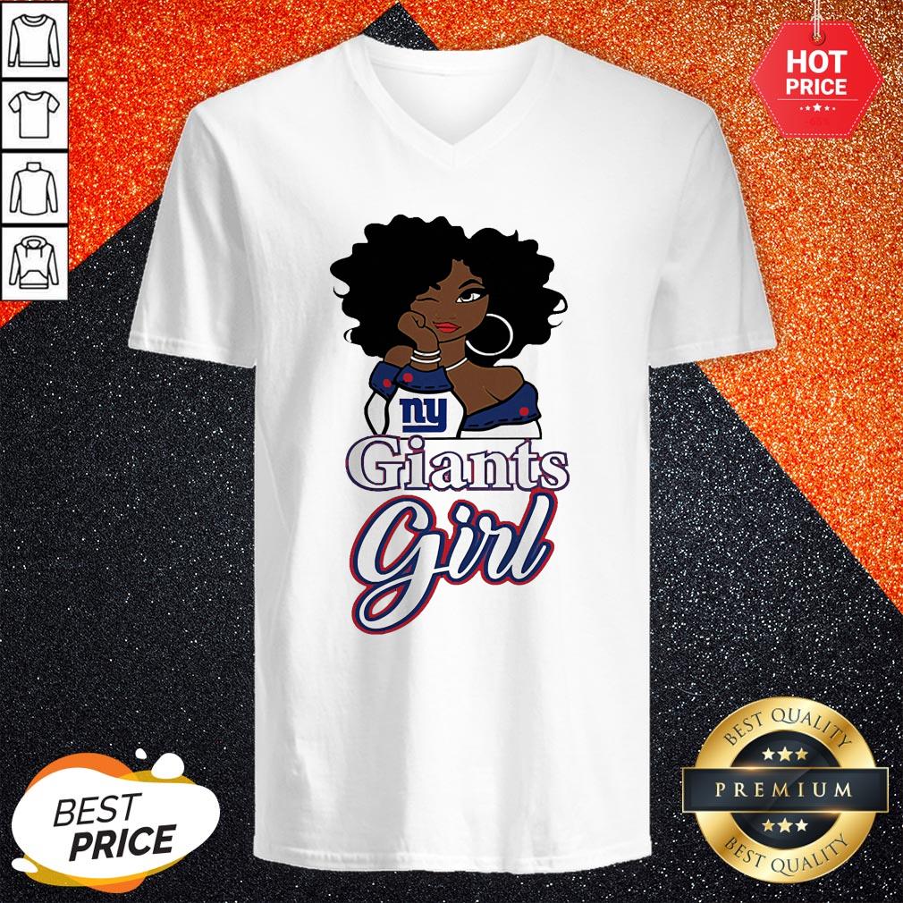 Perfect Black Girl New York Giants Girl Shirt - Image 2