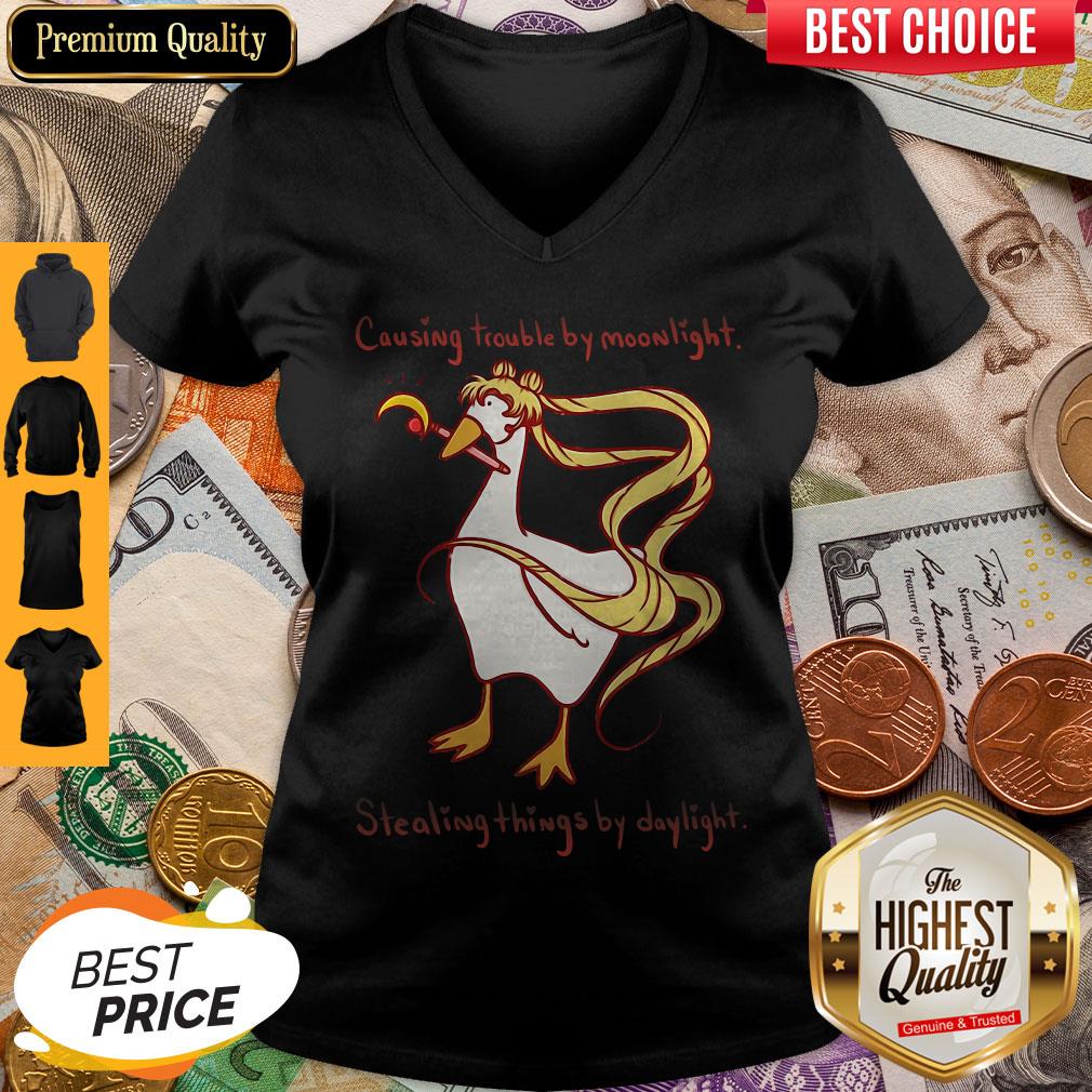 Perfect Causing Trouble By Moonlight Stealing Things By Daylight Shirt - Image 3