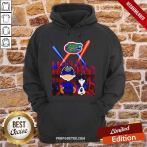 Alternative view of Perfect Charlie Brown And Snoopy Florida Gators City By Night Shirt