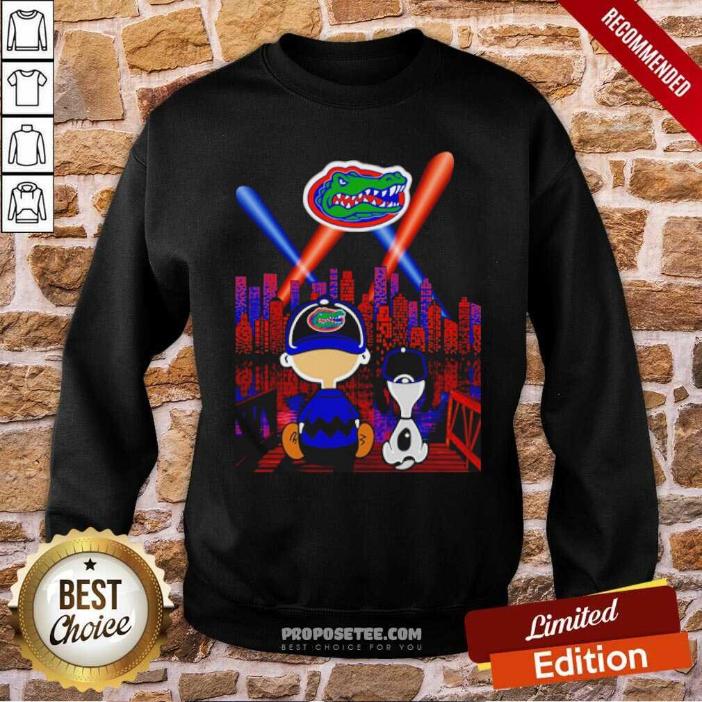 Perfect Charlie Brown And Snoopy Florida Gators City By Night Shirt - Image 5