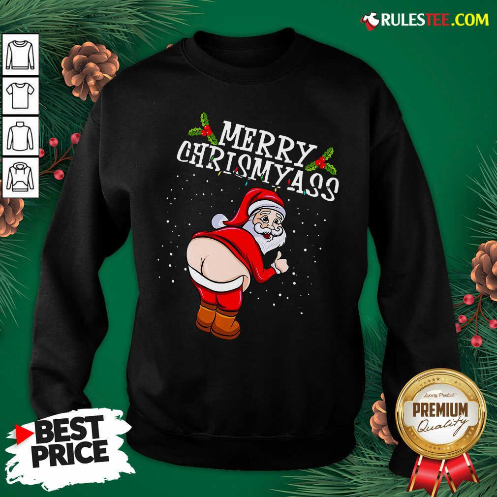 Perfect Christmas Santa Claus Naked Ass Merry Christmass Shirt - Image 5