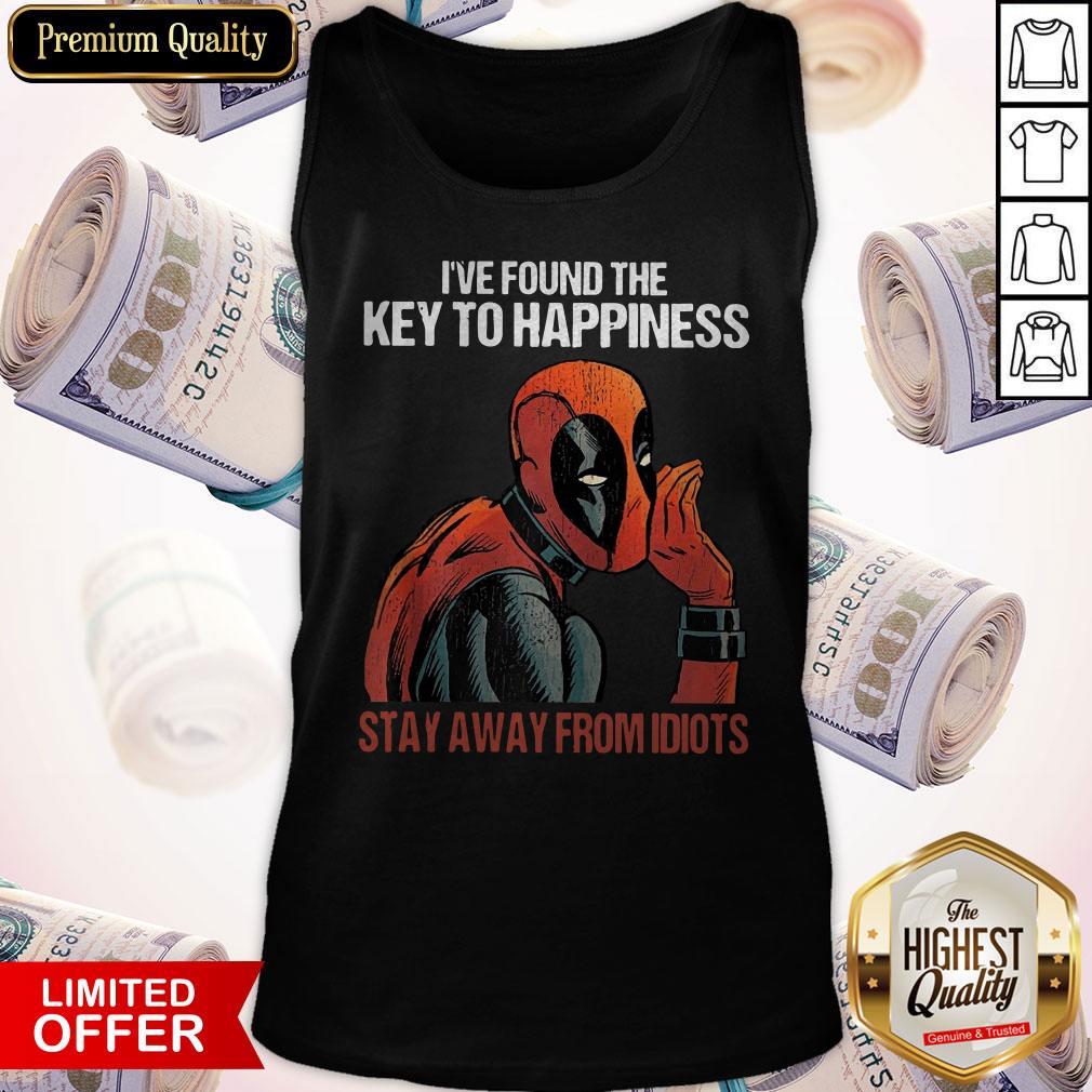 Perfect Deadpool I've Found The Key To Happiness Shirt - Image 3
