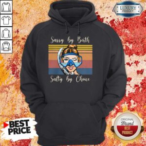 Alternative view of Perfect Diving Sassy By Birth Salty By Choice Vintage Retro Shirt