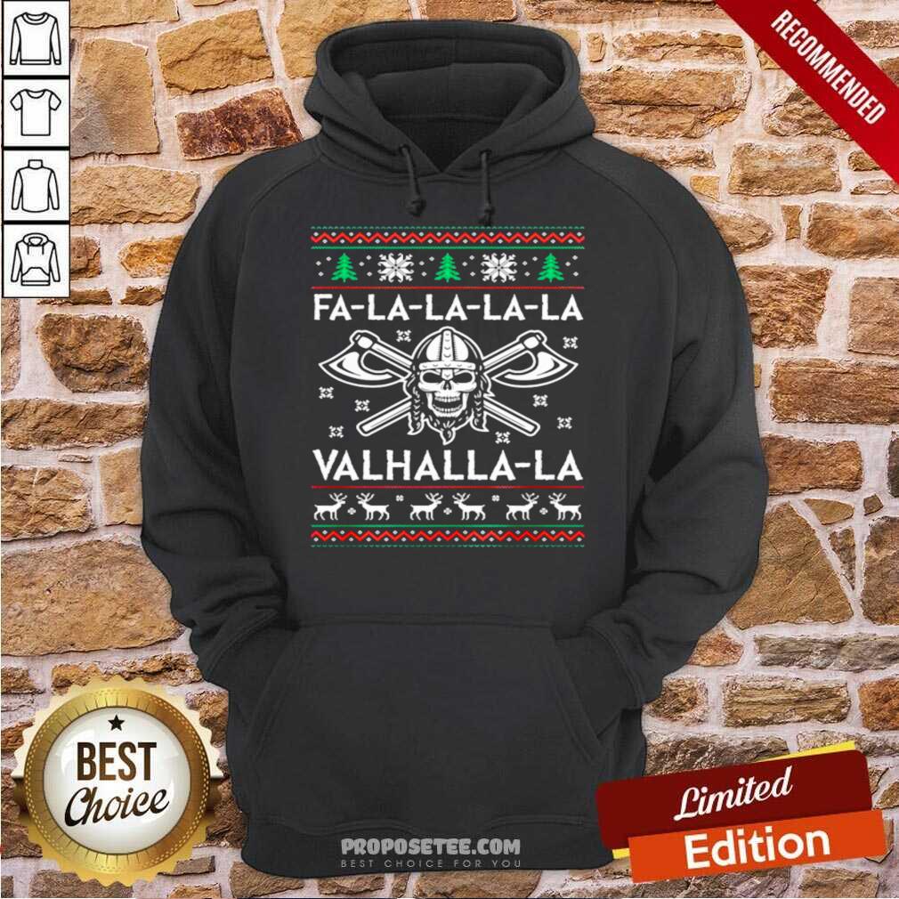 Perfect Fa La La La La Valhalla La Skull Merry Christmas Shirt - Image 2