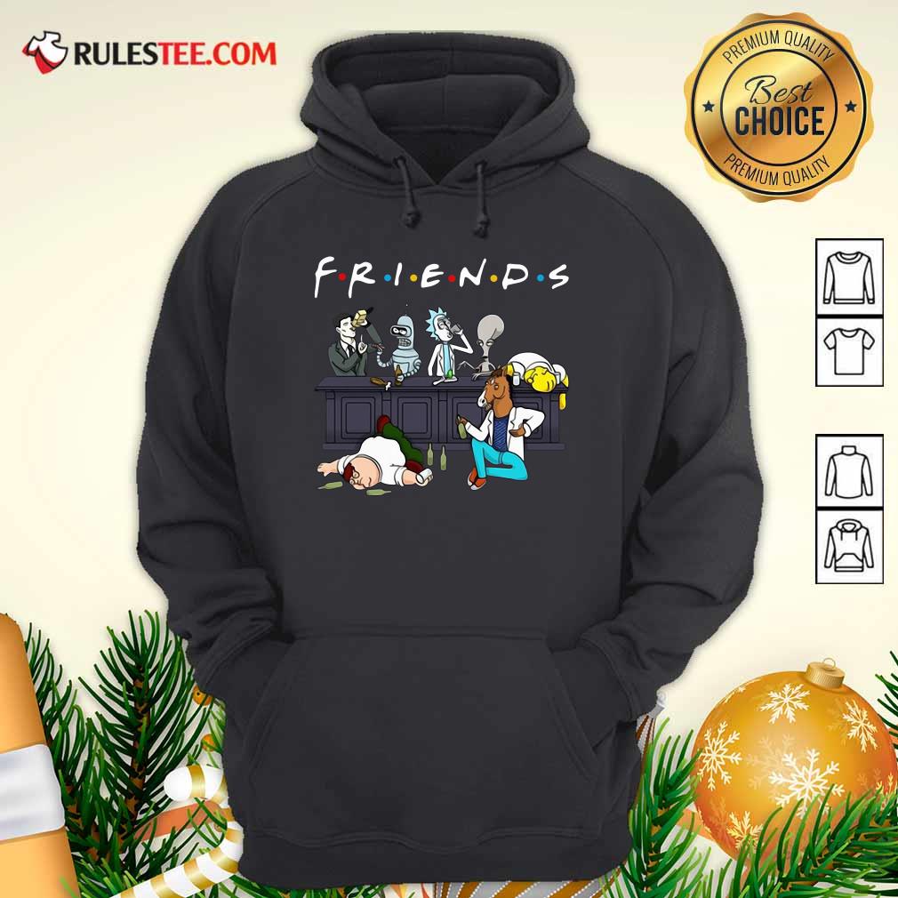 Perfect Friends Rick Horse Drink Wine Reservoir Drinkers T-Shirt - Image 2
