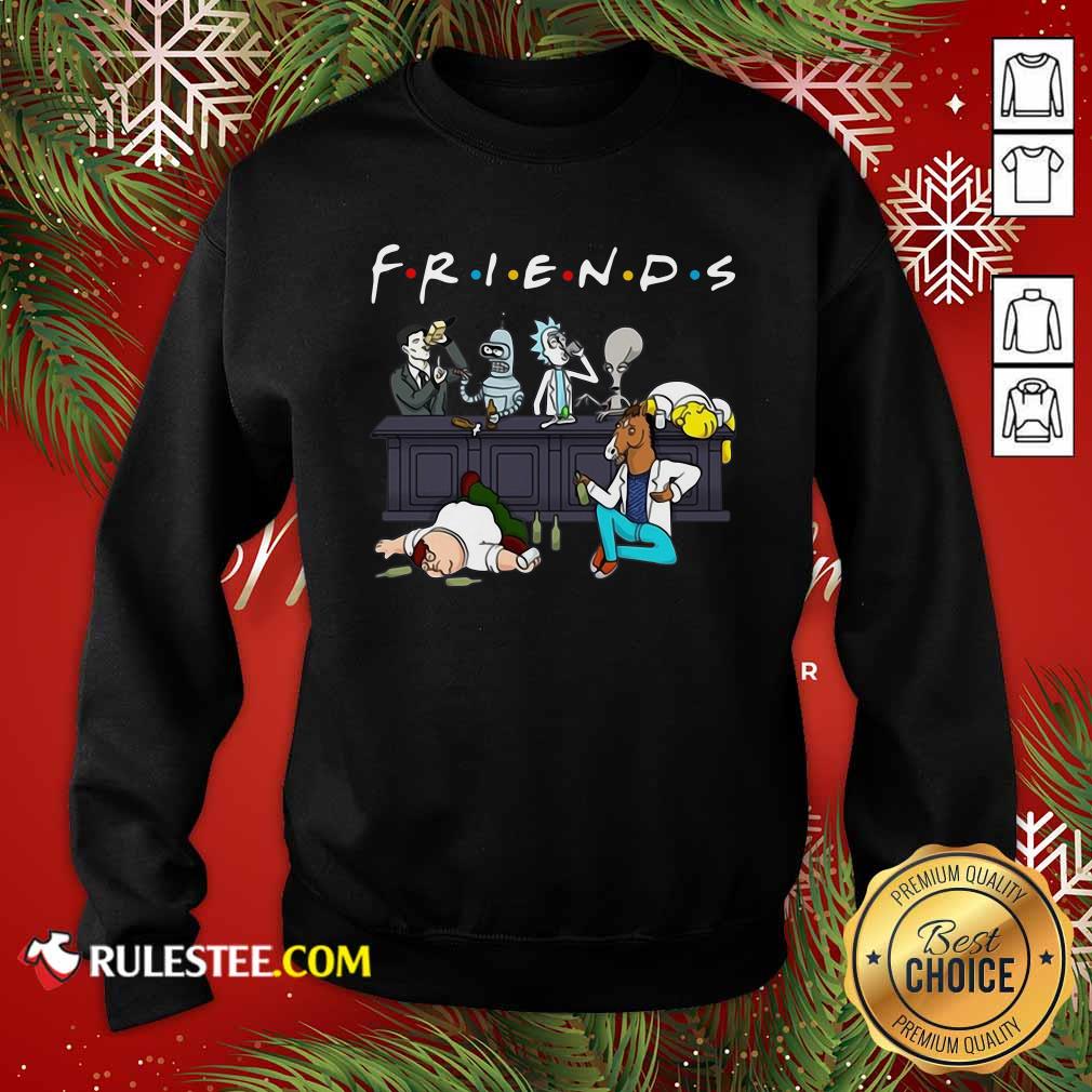 Perfect Friends Rick Horse Drink Wine Reservoir Drinkers T-Shirt - Image 5