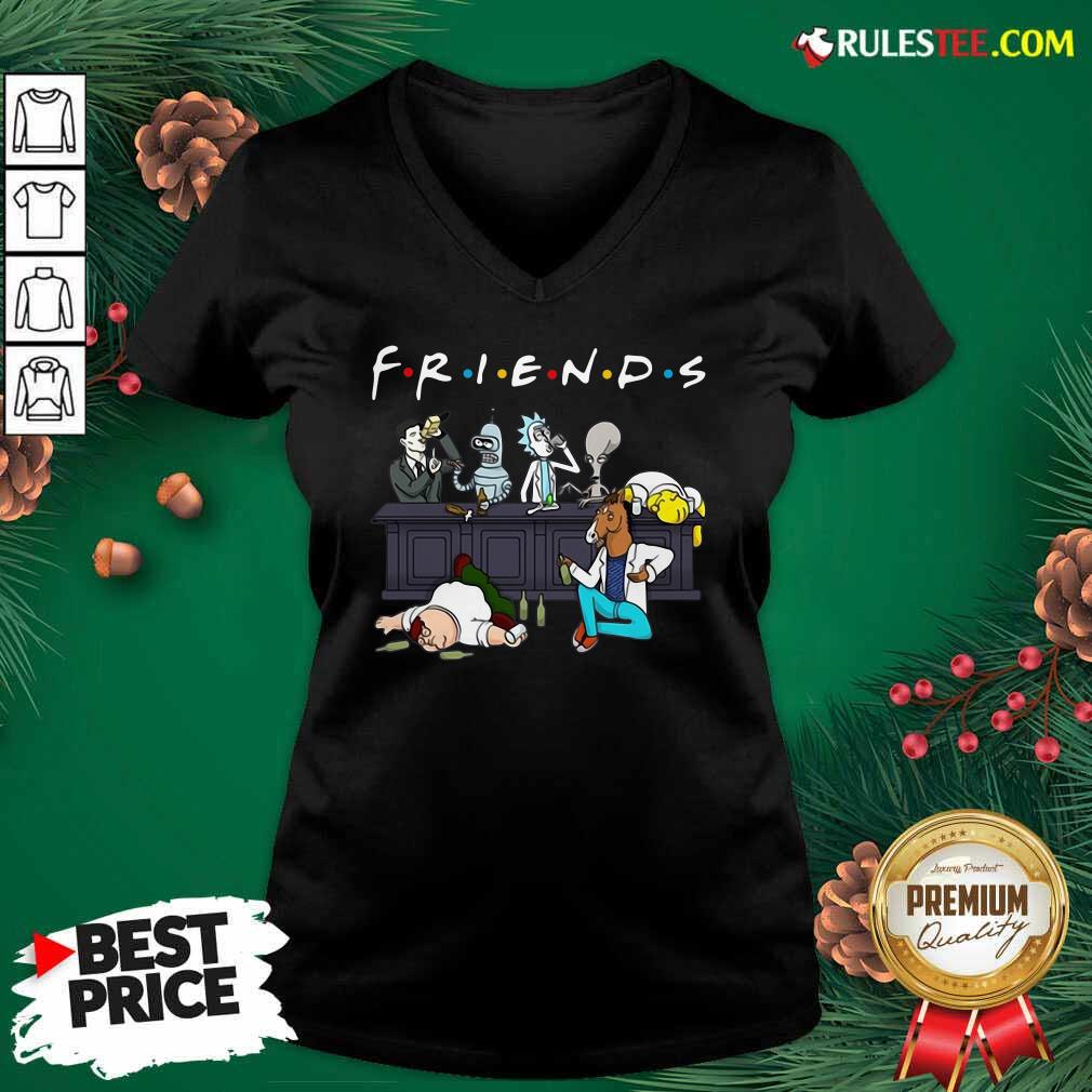 Perfect Friends Rick Horse Drink Wine Reservoir Drinkers T-Shirt - Image 3