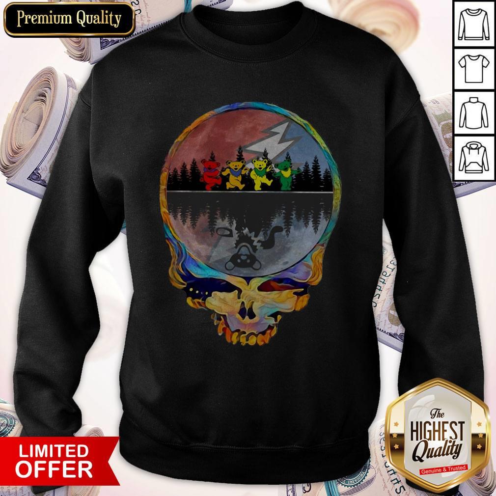 Perfect Grateful Dead Bear Skull Shirt - Image 5