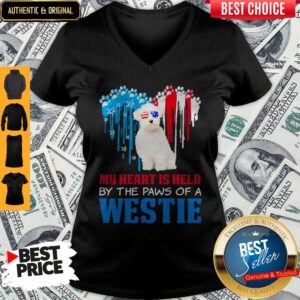Alternative view of Perfect Happy The 4th Of July My Heart Is Held By The Paws Of A Maltese Shirt