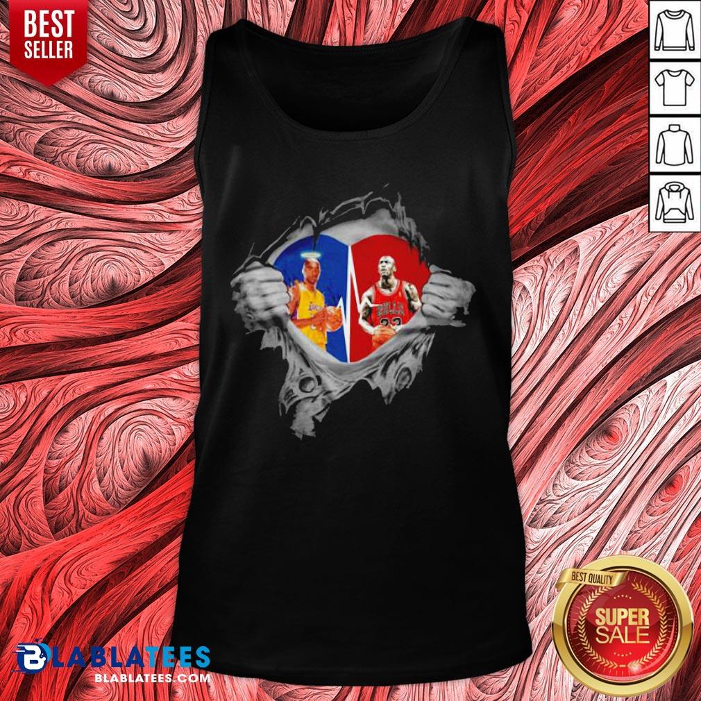Perfect Heart Kobe Bryant And Michael Jordan Shirt - Image 5