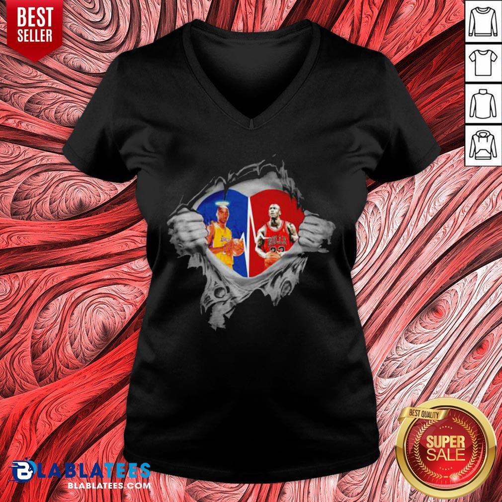Perfect Heart Kobe Bryant And Michael Jordan Shirt - Image 4