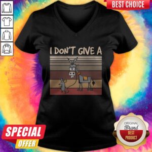 Alternative view of Perfect I Don’t Give A Rats Mouse Walking Donkey Vintage Shirt