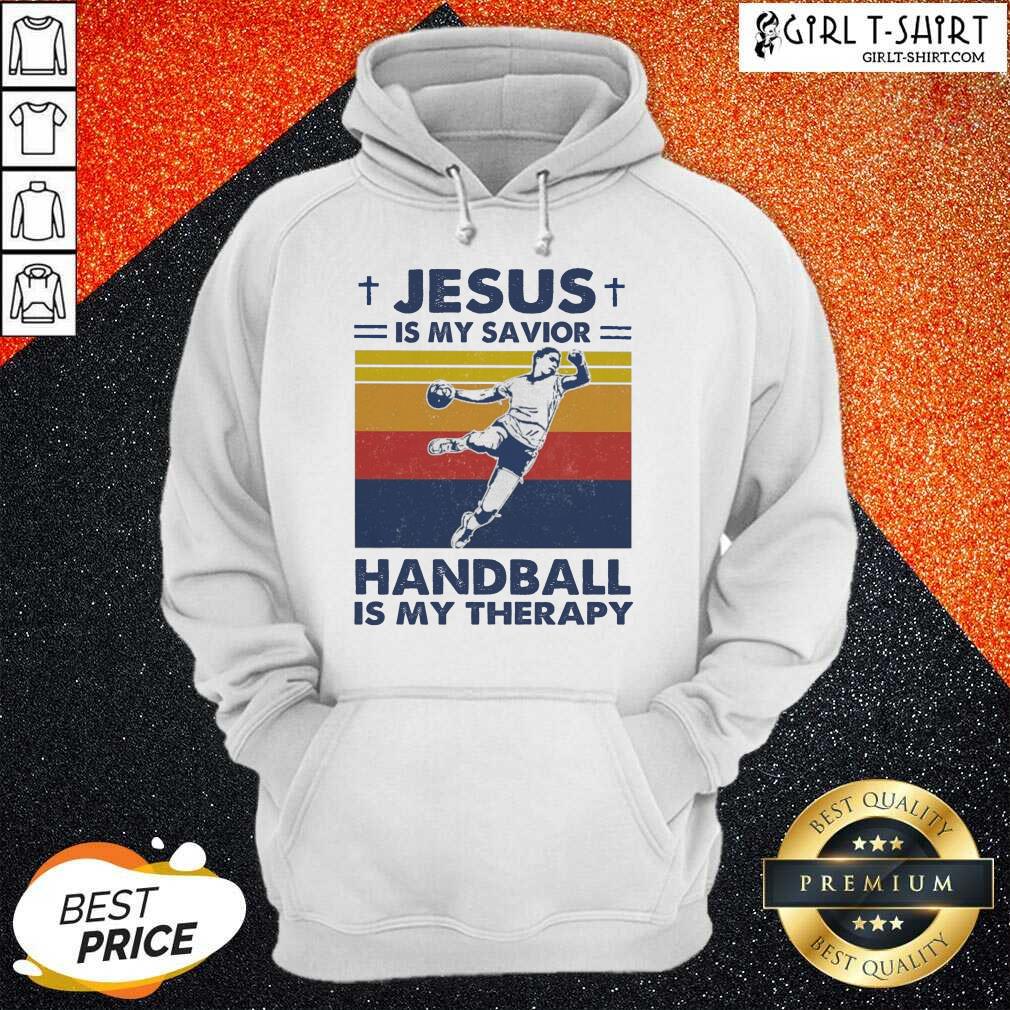 Perfect Jesus Is My Savior Handball Is My Therapy Vintage Shirt - Image 5