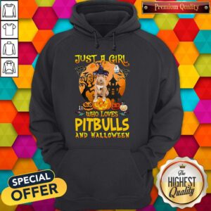 Alternative view of Perfect Just A Girl Who Loves Pitbull And Halloween Pumpkin Shirt