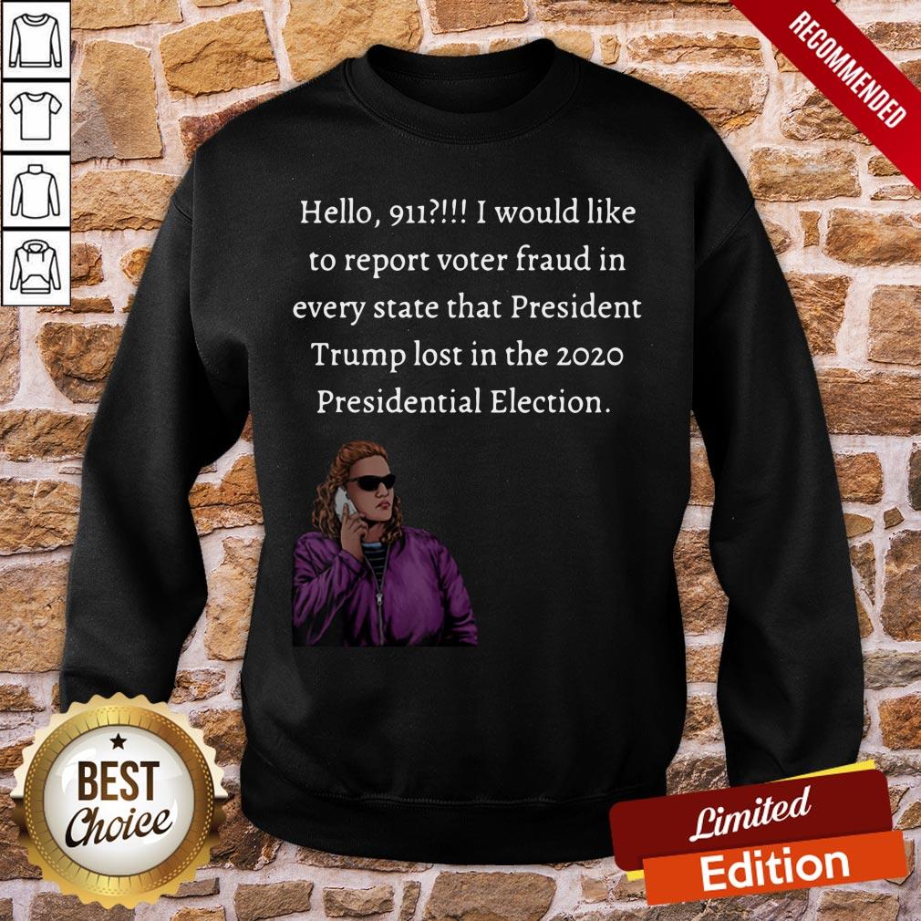 Perfect Karen Calling 911 2020 Presidential Election Anti Donald Trump Tee Shirt - Image 4