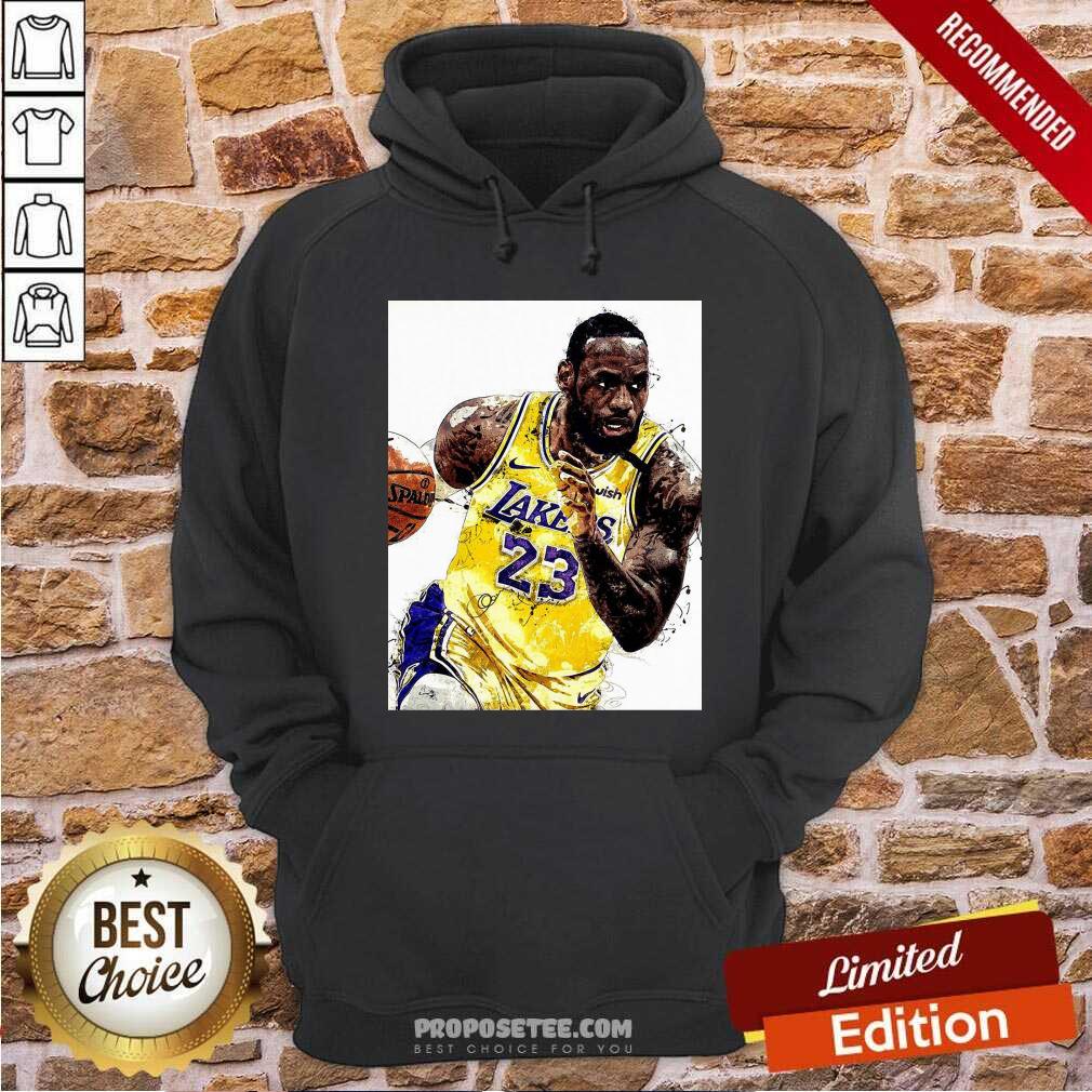 Perfect Lebron James 23 Los Angeles Laker Shirt - Image 2