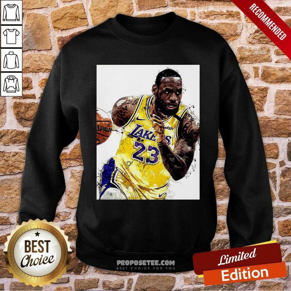 Perfect Lebron James 23 Los Angeles Laker Shirt - Image 5