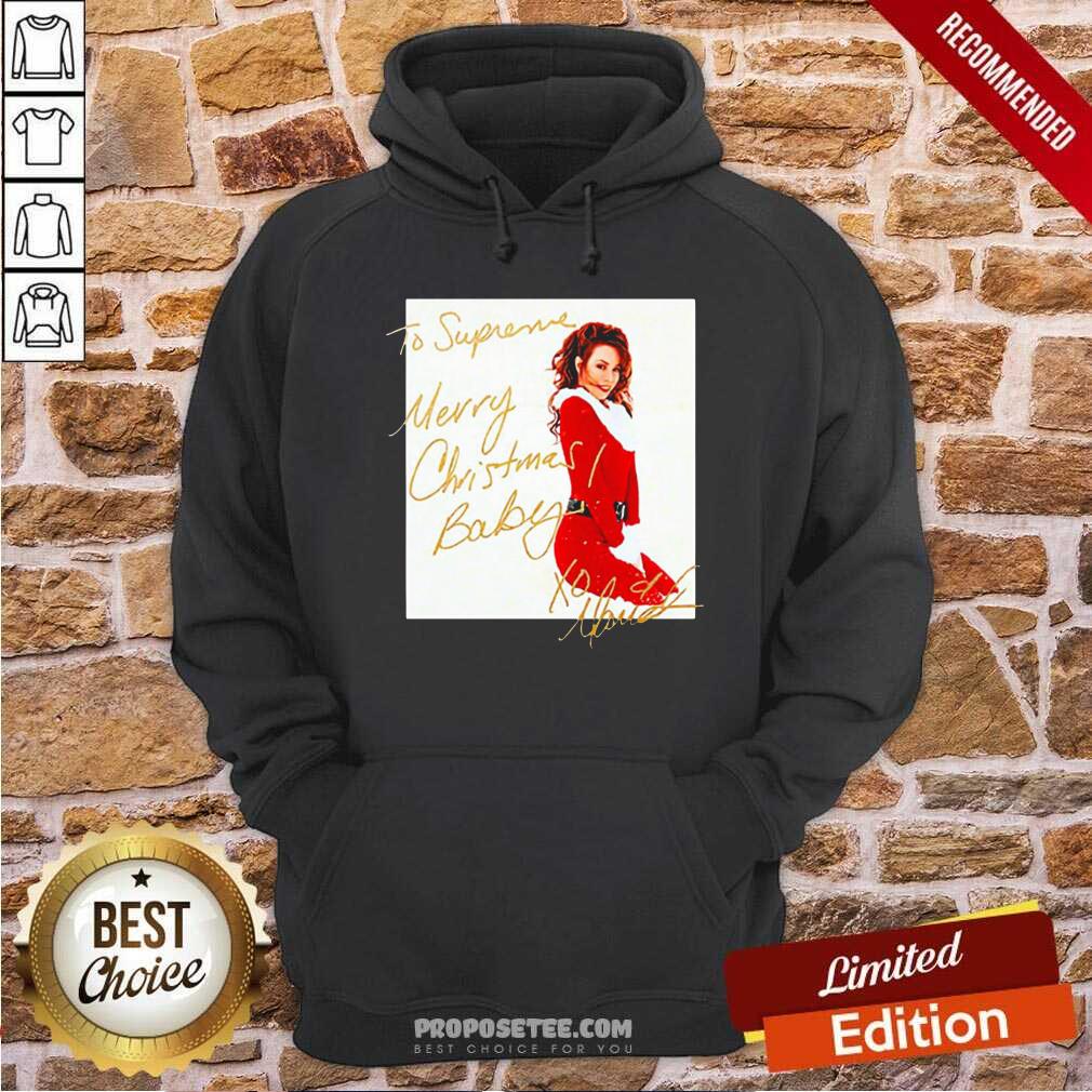 Perfect Mariah Carey To Supreme Merry Christmas Baby Shirt - Image 2