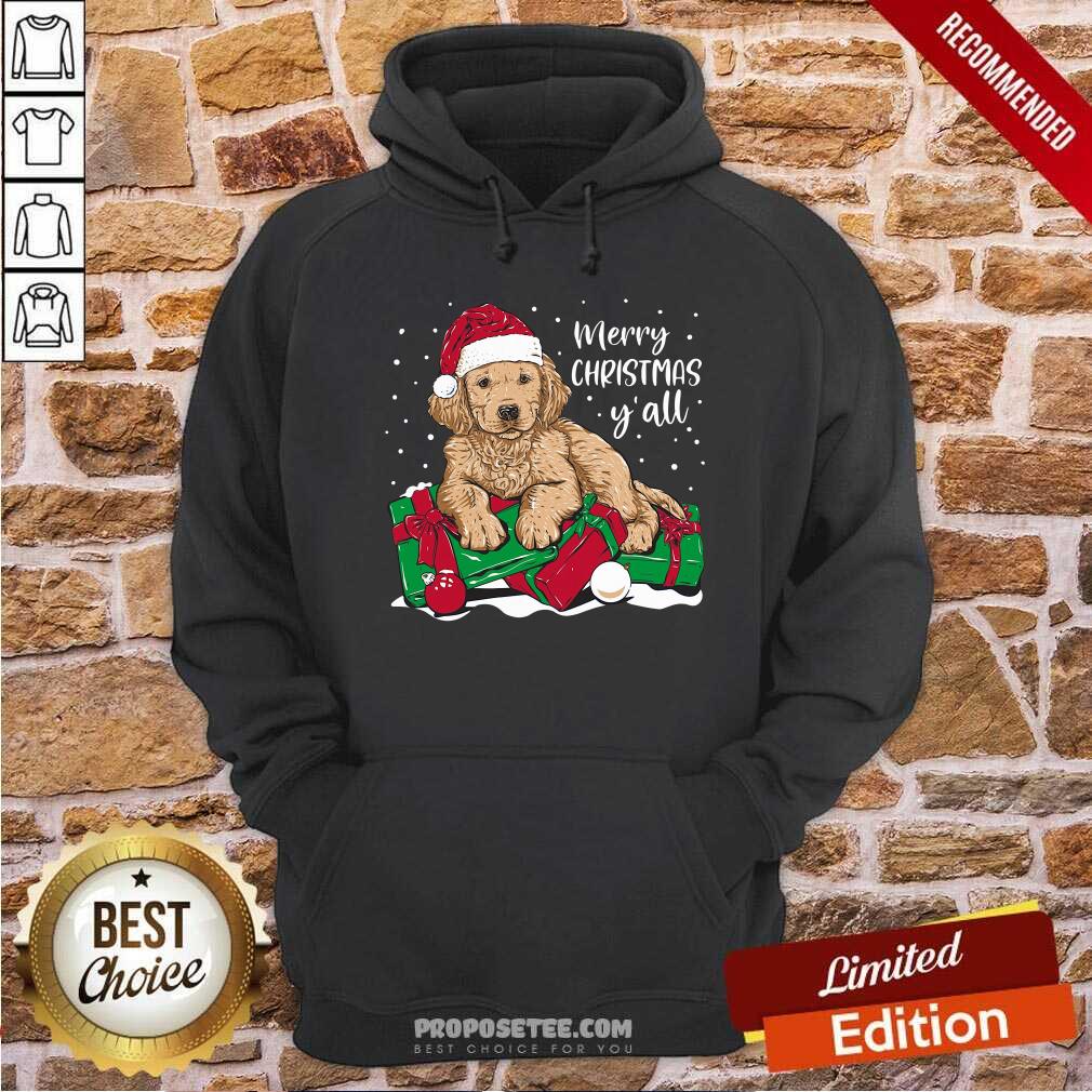 Perfect Merry Christmas Y’All Puppy Dog Shirt - Image 2