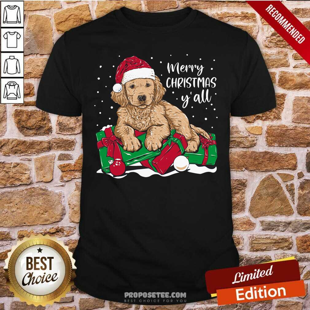 Perfect Merry Christmas Y’All Puppy Dog Shirt