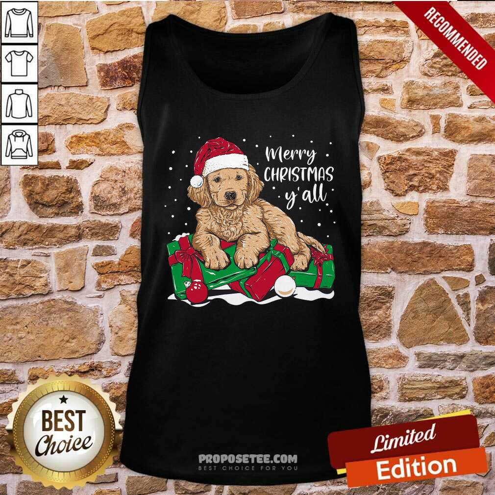 Perfect Merry Christmas Y’All Puppy Dog Shirt - Image 4