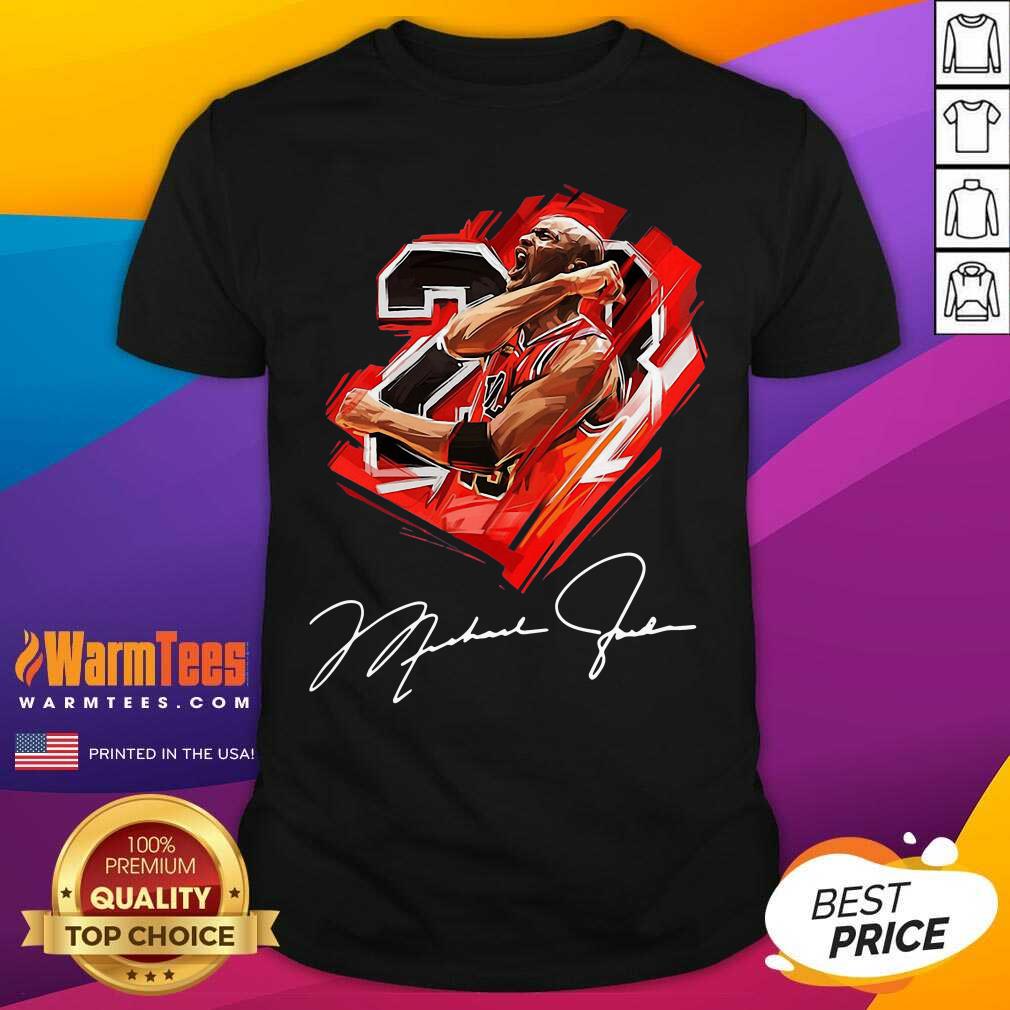 Perfect Michael Jordan 23 Chicago Bulls Basketball Signature Shirt