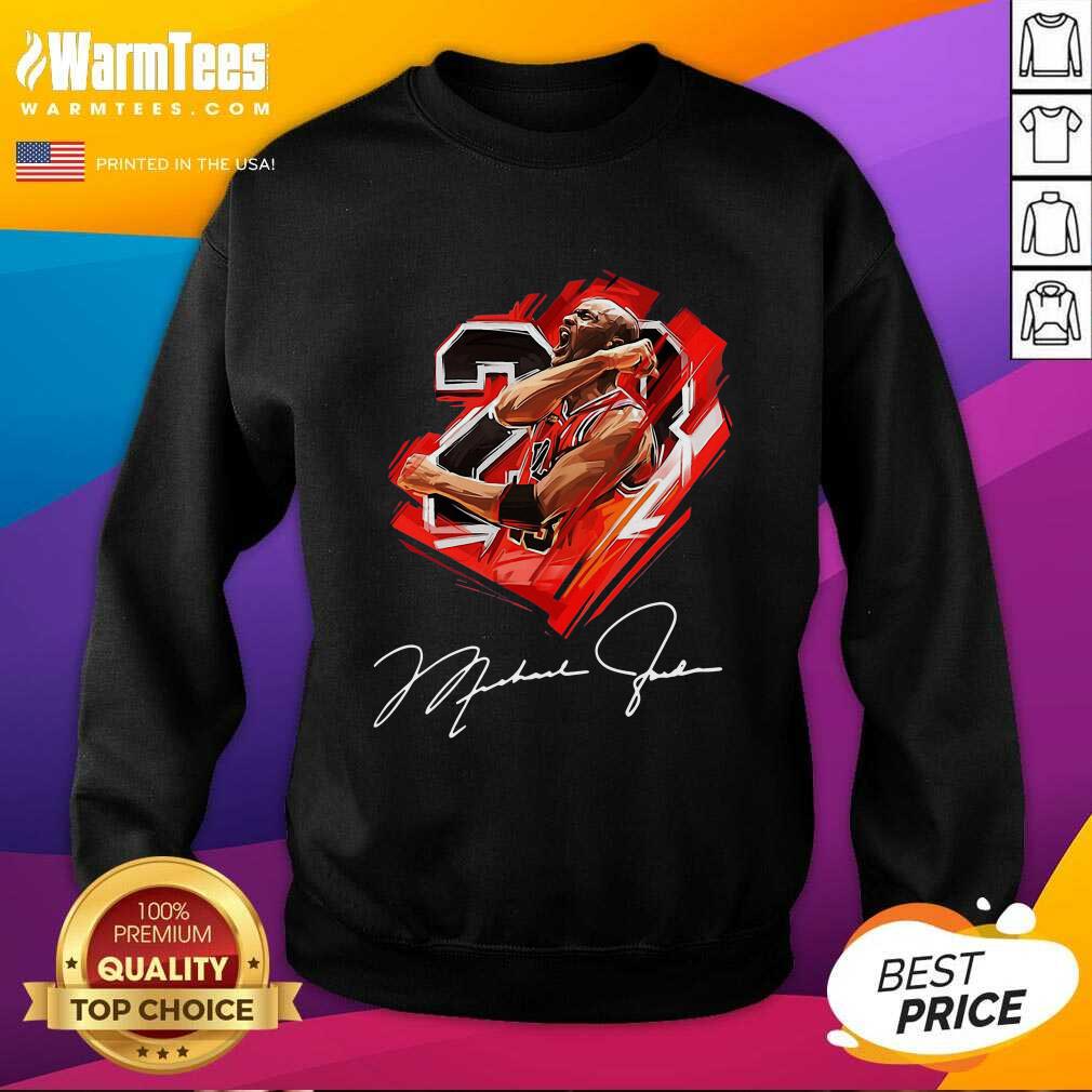 Perfect Michael Jordan 23 Chicago Bulls Basketball Signature Shirt - Image 3