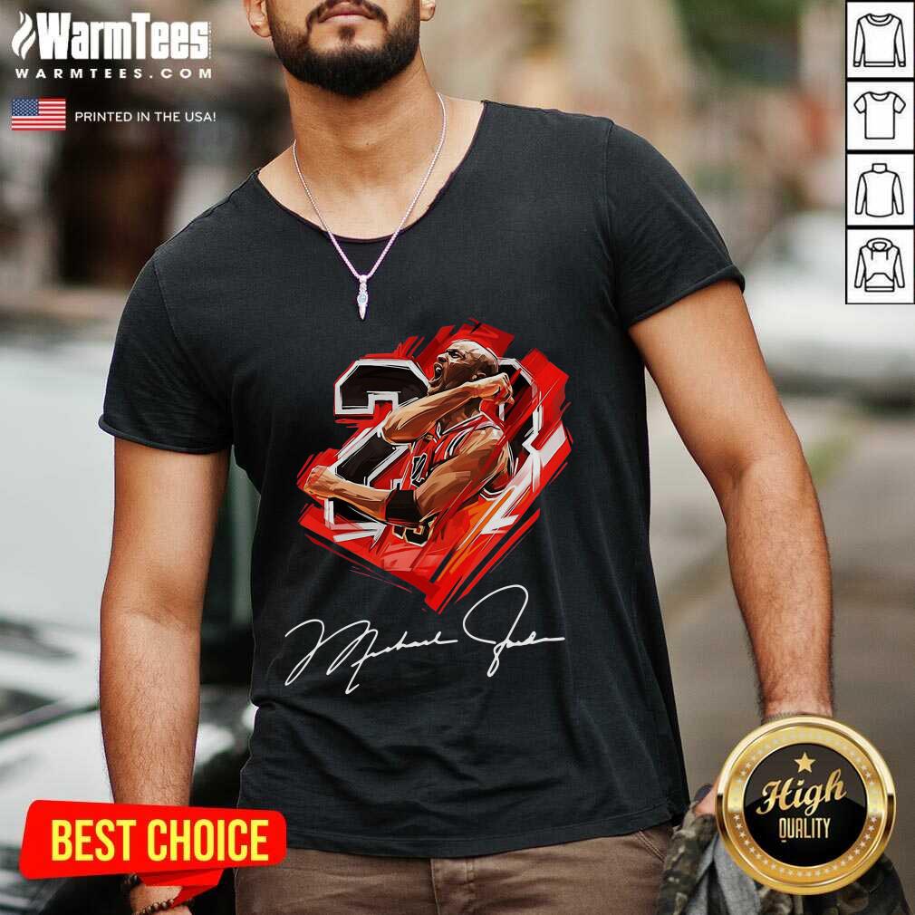 Perfect Michael Jordan 23 Chicago Bulls Basketball Signature Shirt - Image 5