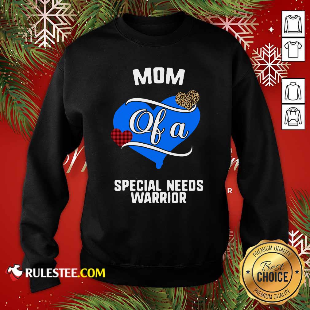 Perfect Mom Of A Special Needs Warrior Heart Shirt - Image 5