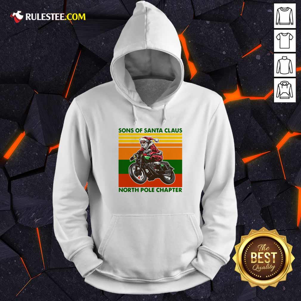 Perfect Motorcycle Sons Of Santa Claus North Pole Chapter Christmas Shirt - Image 2