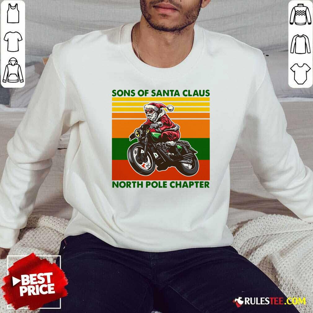 Perfect Motorcycle Sons Of Santa Claus North Pole Chapter Christmas Shirt - Image 5