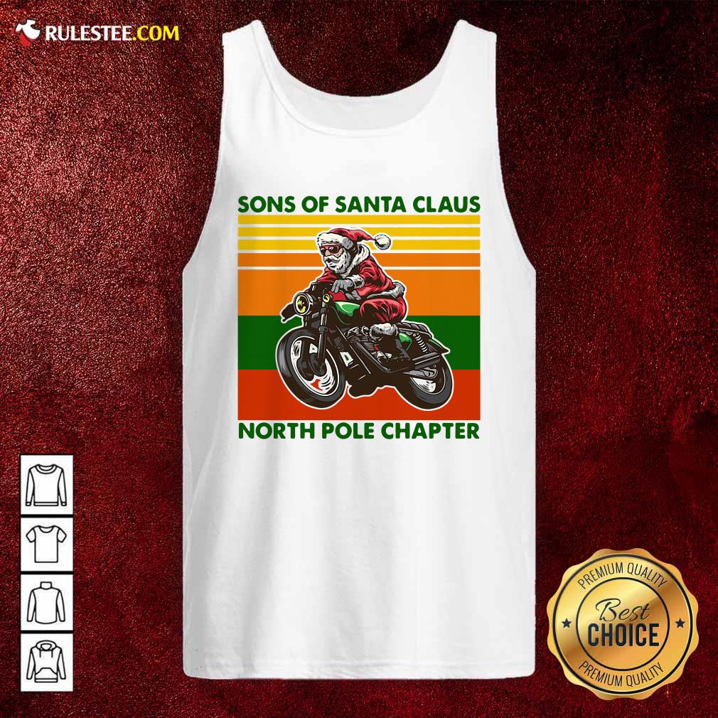 Perfect Motorcycle Sons Of Santa Claus North Pole Chapter Christmas Shirt - Image 4