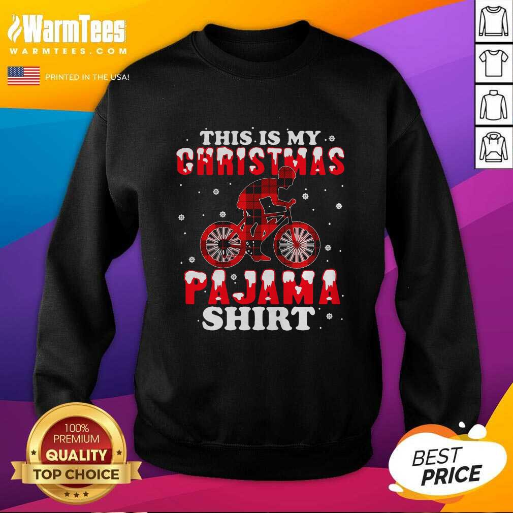 Perfect Mountain Biking This Is My Christmas Pajama Shirt - Image 3