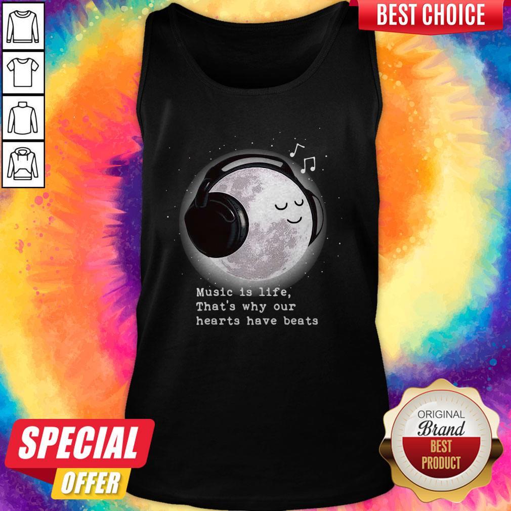 Perfect Music Is Life That’s Why Our Hearts Have Beats Shirt - Image 3