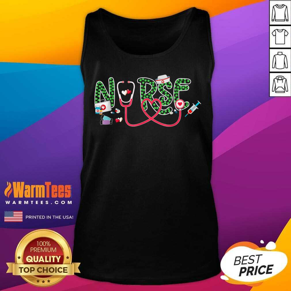 Perfect Nurse Shamrock Heart St Patricks Day Shirt - Image 4