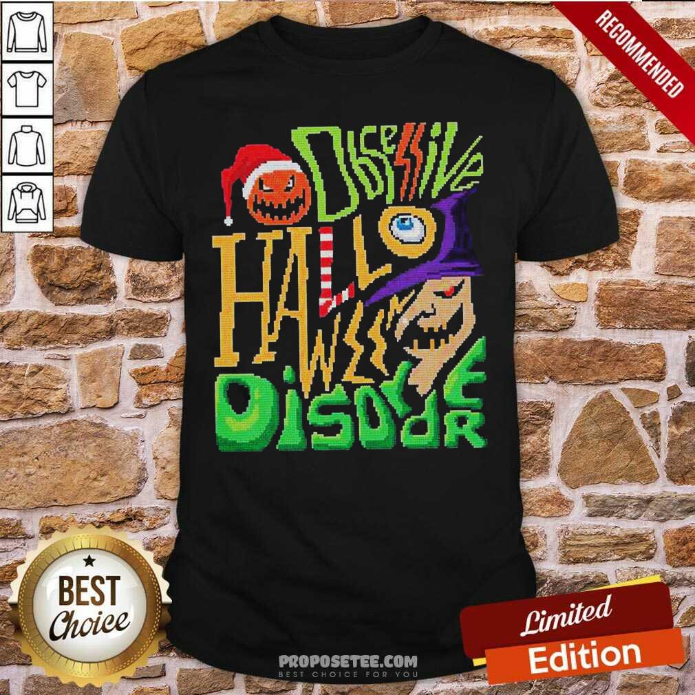 Perfect Obsessive Halloween Disorder Ghost Pumpkin Bat Santa Claus Ugly Christmas Sweater Shirt
