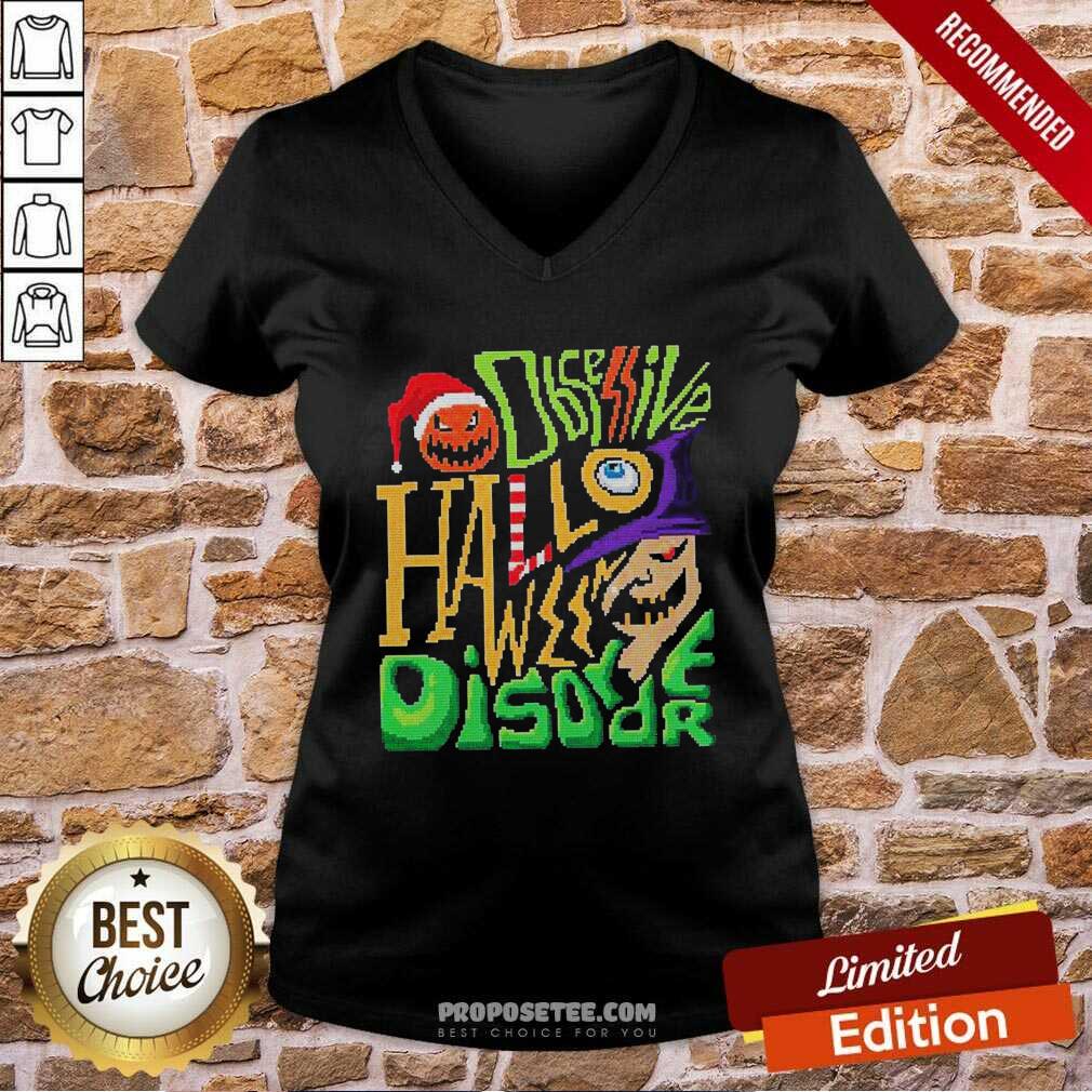 Perfect Obsessive Halloween Disorder Ghost Pumpkin Bat Santa Claus Ugly Christmas Sweater Shirt - Image 5
