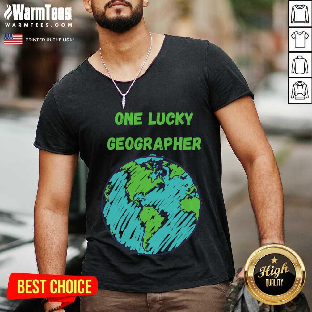 Perfect One Lucky Geographer St Patrick'S Day Shirt - Image 5
