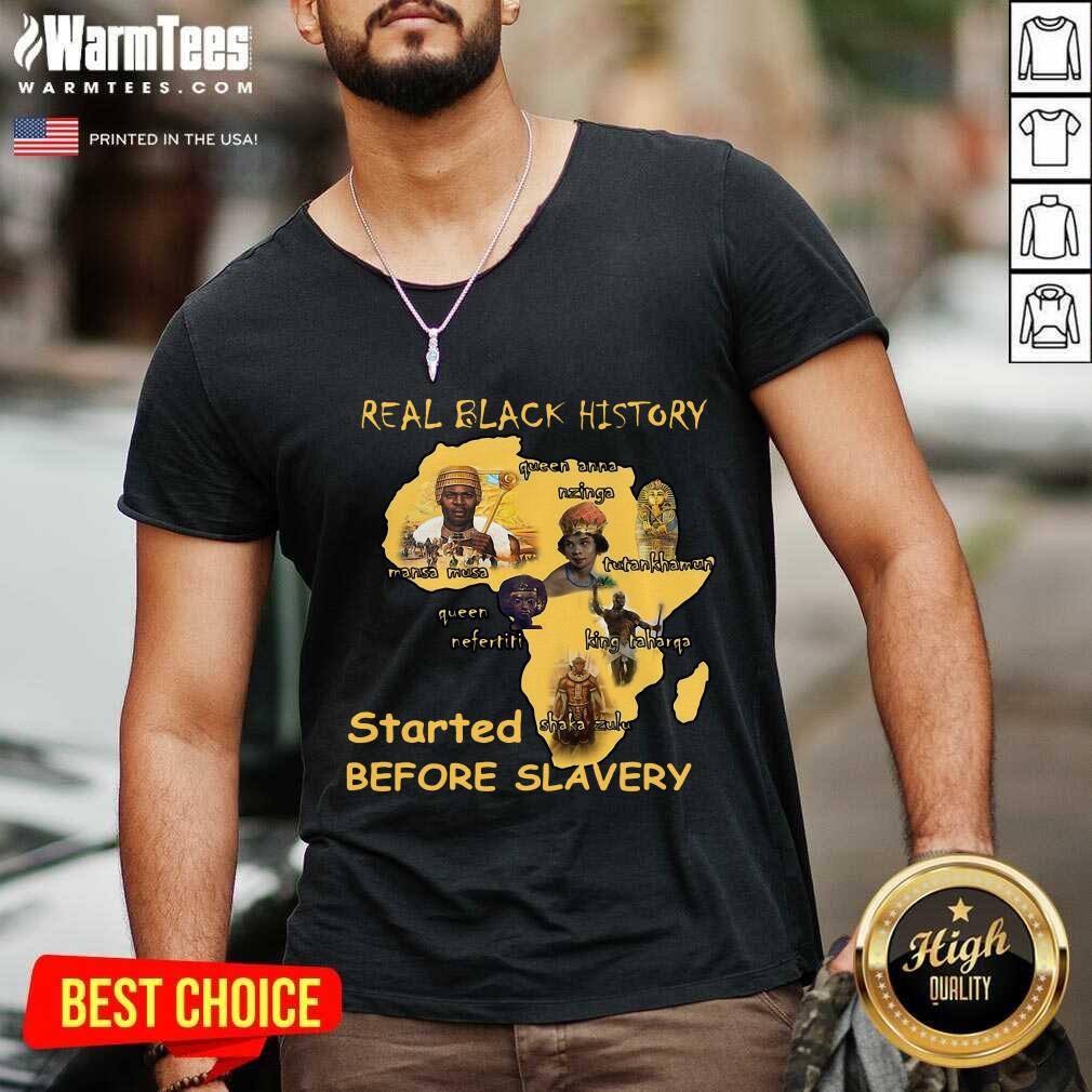 Perfect Real Black History Started Before Slavery Shirt - Image 5
