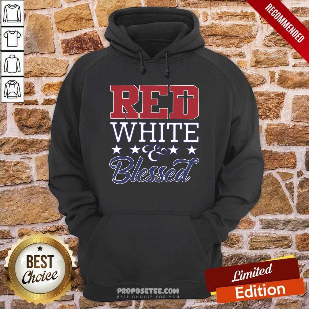 Perfect Red White And Blessed Vintage Shirt - Image 2