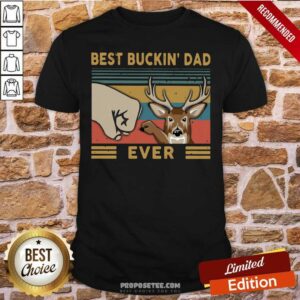 Perfect Reindeer Best Buckin’ Dad Ever Vintage Shirt