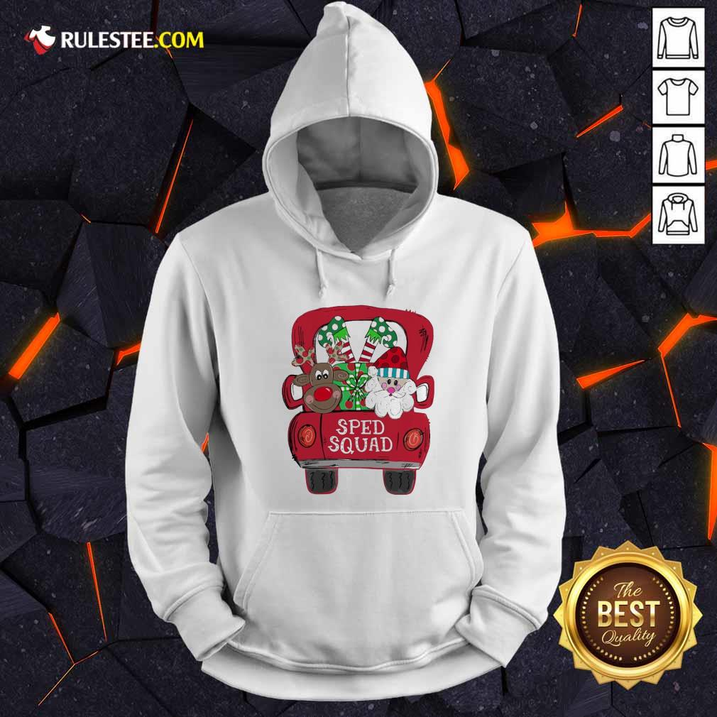 Perfect Reindeer Snd Santa Claus Sped Squad Christmas Shirt - Image 2