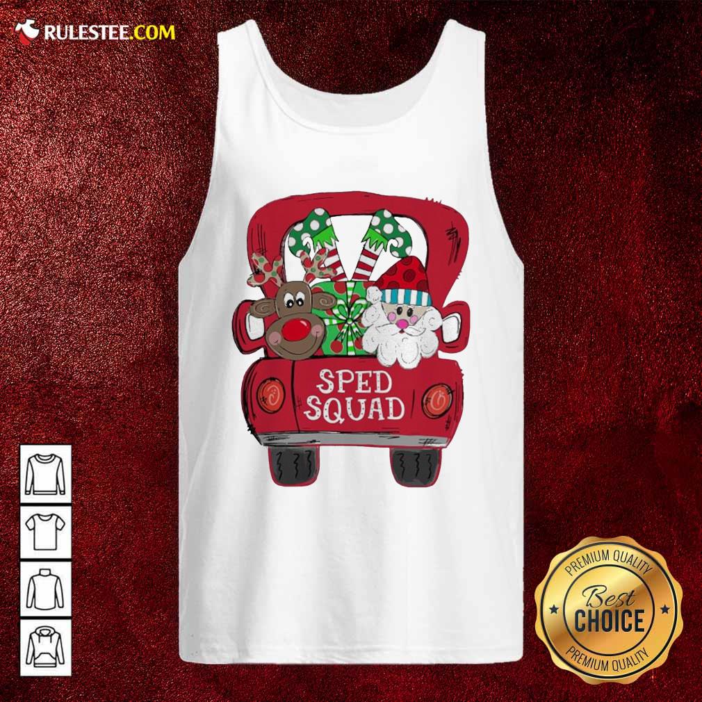 Perfect Reindeer Snd Santa Claus Sped Squad Christmas Shirt - Image 4